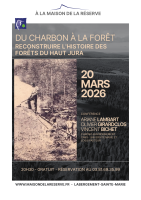 Conférence - Du charbon à la forêt, reconstruire l'histoire des forêts du Haut Jura